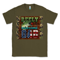 Army Green reely awesome dad Classic Tee - HRA Design Shop