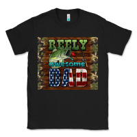 Black reely awesome dad Classic Tee - HRA Design Shop