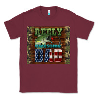 Burgundy reely awesome dad Classic Tee - HRA Design Shop