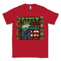 Red reely awesome dad Classic Tee - HRA Design Shop