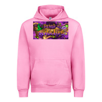 Fuchsia Pink drink up witches Urban Hoodie - BarkalooDesign