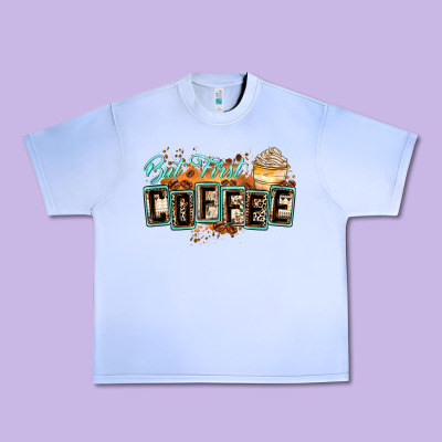 But First Coffee Urban Heavy Tee Designed By Zillion Design Studio