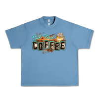 Pebble Blue but first coffee Urban Heavy Tee - Zillion Design Studio