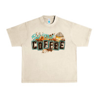 Sandshell but first coffee Urban Heavy Tee - Zillion Design Studio