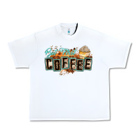 White but first coffee Urban Heavy Tee - Zillion Design Studio