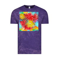 Cloud Purple fruits leopard seamless pattern Vintage Tee - Zillion Design Studio