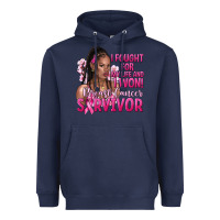 Navy I fought for my life and i won afro woman Heavyweight Hoodie - NancyCooperArtShop