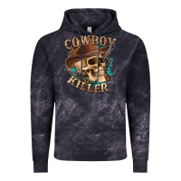 Cloud Black cowboy killer with skull Vintage Hoodie - texasbilliewilder