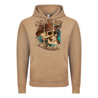 Vintage Coffee cowboy killer with skull Vintage Hoodie - texasbilliewilder