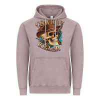Vintage Zinc cowboy killer with skull Vintage Hoodie - texasbilliewilder