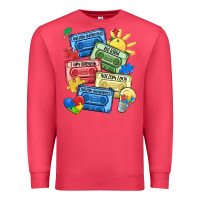 Cardinal autism cassette tapes Premium Sweatshirt - MaliasSmallBusiness