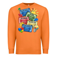 Carrot autism cassette tapes Premium Sweatshirt - MaliasSmallBusiness