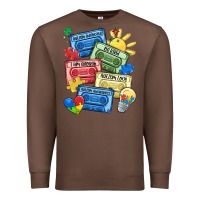 Chestnut autism cassette tapes Premium Sweatshirt - MaliasSmallBusiness