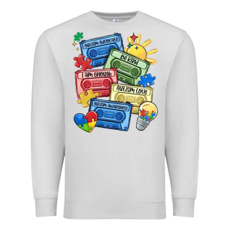 Autism Cassette Tapes Premium Sweatshirt by MaliasSmallBusiness | Teevron