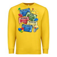 Lemon autism cassette tapes Premium Sweatshirt - MaliasSmallBusiness
