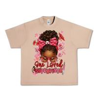 Burro one loved supervisor afro messy bun Urban Heavy Tee - texasbilliewilder