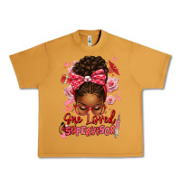 Peanut Butter one loved supervisor afro messy bun Urban Heavy Tee - texasbilliewilder