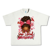 Pistachio one loved supervisor afro messy bun Urban Heavy Tee - texasbilliewilder