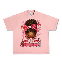 Salmon one loved supervisor afro messy bun Urban Heavy Tee - texasbilliewilder