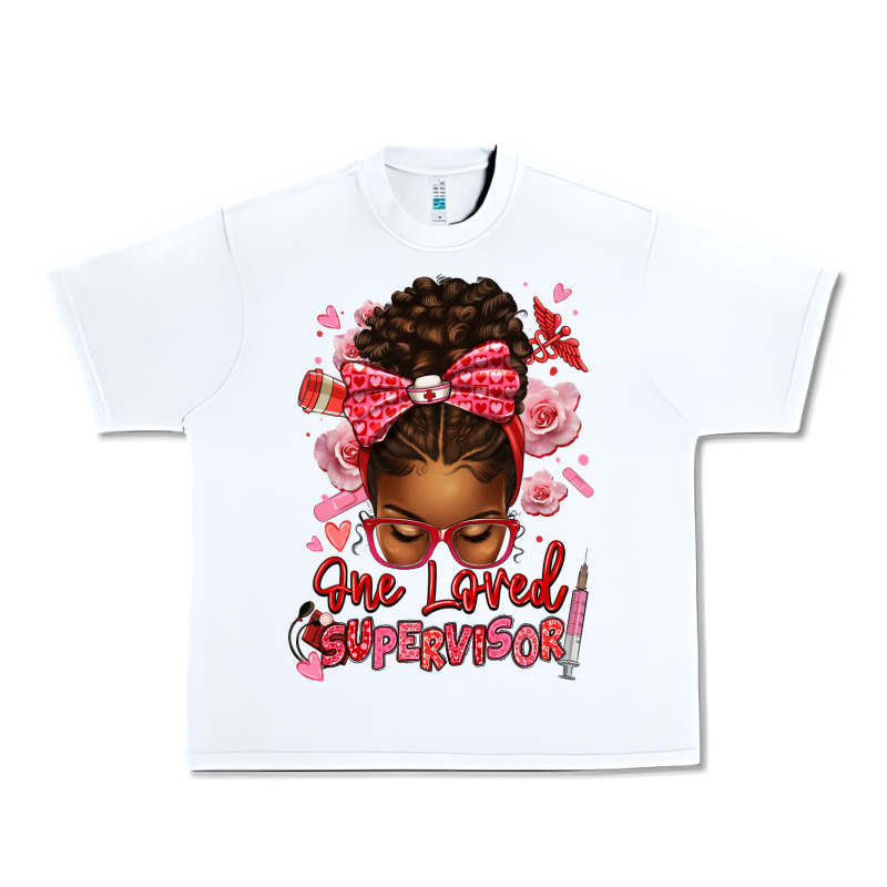 One Loved Supervisor Afro Messy Bun Urban Heavy Tee by texasbilliewilder | Teevron