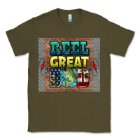 Army Green reel great dad Classic Tee - HRA Design Shop