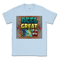 Dusty Blue reel great dad Classic Tee - HRA Design Shop
