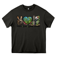 Asphalt Peace Love Giant Panda Heavy Core Tee - LillyAllenDesigns