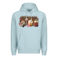 Blue Mist Hair Dresser Coffee Cups Premium Hoodie - MaliasSmallBusiness