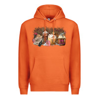Carrot Hair Dresser Coffee Cups Premium Hoodie - MaliasSmallBusiness