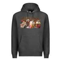 Charcoal Heather Hair Dresser Coffee Cups Premium Hoodie - MaliasSmallBusiness