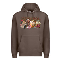 Coffee Hair Dresser Coffee Cups Premium Hoodie - MaliasSmallBusiness