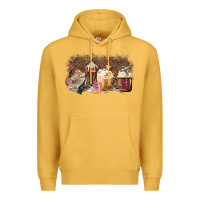 Mustard Hair Dresser Coffee Cups Premium Hoodie - MaliasSmallBusiness