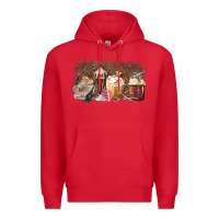 Red Hair Dresser Coffee Cups Premium Hoodie - MaliasSmallBusiness