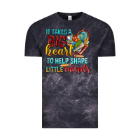 Cloud Black big heart to help shape little minds tbw Vintage Tee - texasbilliewilder