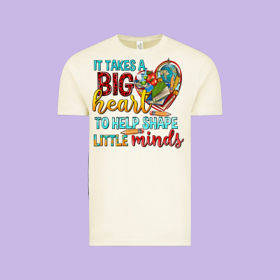 Big Heart To Help Shape Little Minds Tbw Vintage Tee Designed By Texasbilliewilder