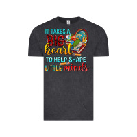 Vintage Black big heart to help shape little minds tbw Vintage Tee - texasbilliewilder