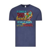 Vintage Denim big heart to help shape little minds tbw Vintage Tee - texasbilliewilder