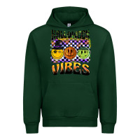 Forest Green halloween vibes smiley face Urban Hoodie - BarkalooDesign
