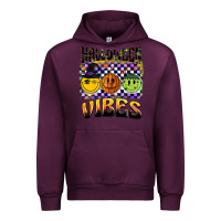 Mauve Wine halloween vibes smiley face Urban Hoodie - BarkalooDesign