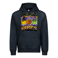 Navy halloween vibes smiley face Urban Hoodie - BarkalooDesign
