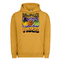Pigment Peanut Butter halloween vibes smiley face Urban Hoodie - BarkalooDesign