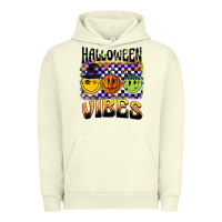 Pigment Pistachio halloween vibes smiley face Urban Hoodie - BarkalooDesign