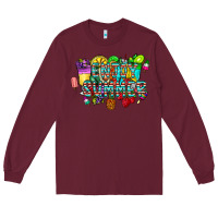 Burgundy enjoy summer Long Sleeve Tee - CowhideDigitalArt
