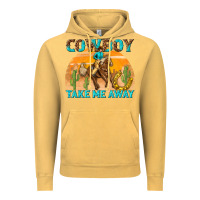 Vintage Mustard cowboy take me away Vintage Hoodie - texasbilliewilder