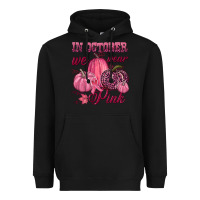 Black In october we wear pink Heavyweight Hoodie - NancyCooperArtShop