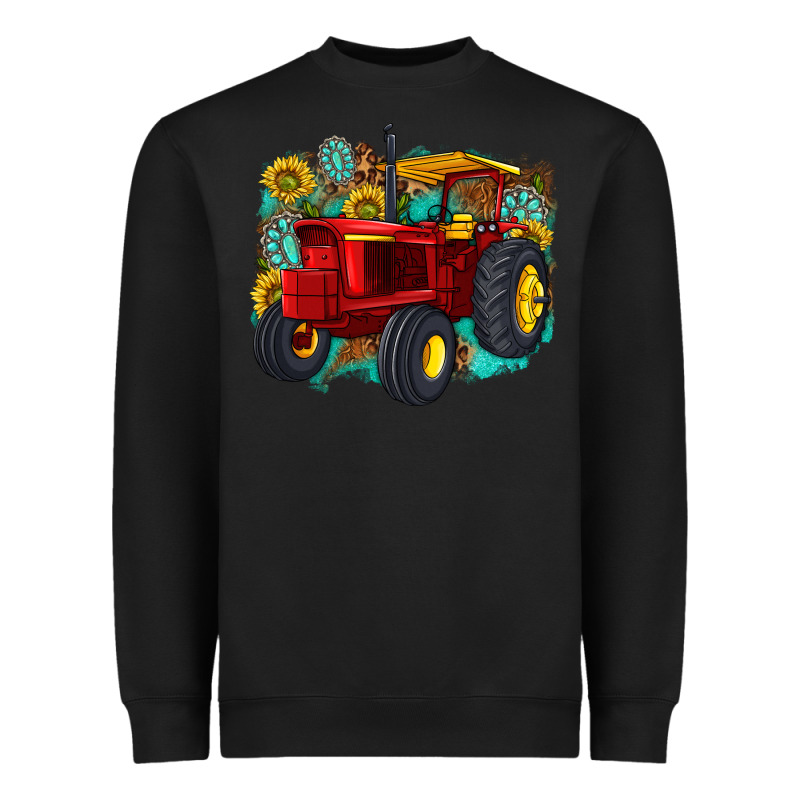 Western Tractor Heavyweight Sweatshirt by texasbilliewilder | Teevron
