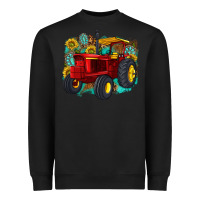 Black western tractor Heavyweight Sweatshirt - texasbilliewilder