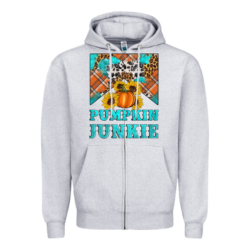Pumpkin Junkie Zipper Hoodie by Artiststas | Teevron