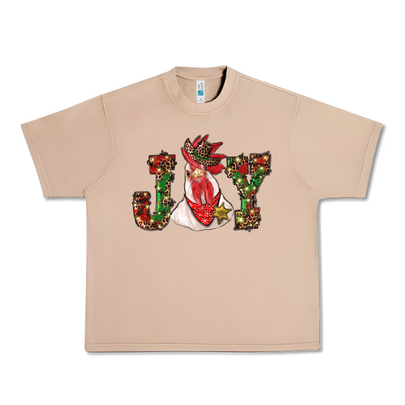 Christmas Joy With Rooster Urban Heavy Tee by RanaPortraitStore | Teevron