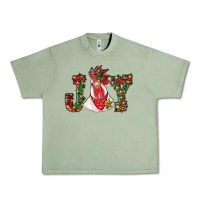 Oil Green christmas joy with rooster Urban Heavy Tee - RanaPortraitStore